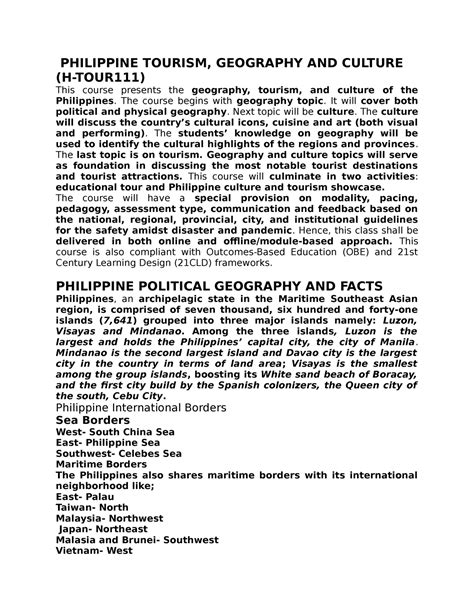 Philgeo Reviewer .